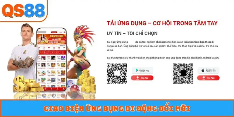 Giao diện ứng dụng di động đổi mới
