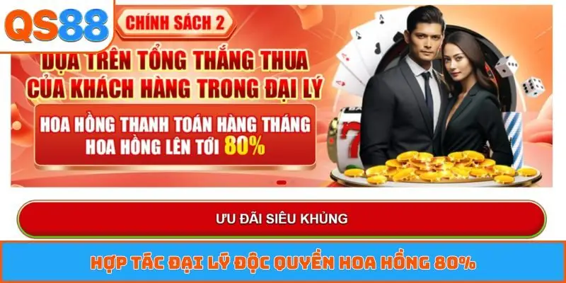 Hợp tác đại lý độc quyền hoa hồng 80%