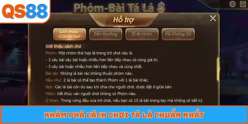 Khám phá cách chơi tá lả chuẩn nhất