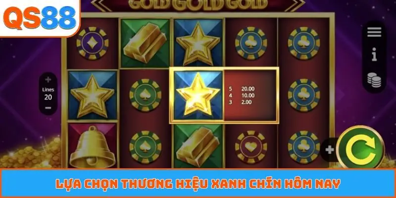 Lựa chọn thương hiệu xanh chín hôm nay